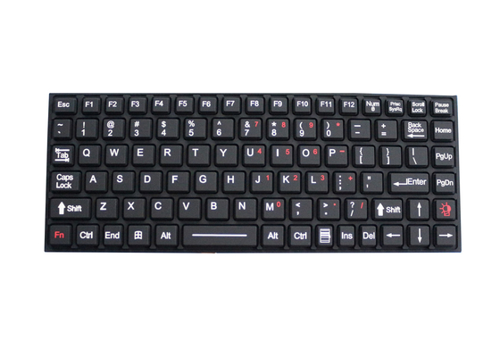 Clés blanches du contre-jour 89 de clavier en caoutchouc de silicone d'EMC pour l'ordinateur robuste