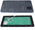 Clavier antimicrobien durable de silicone de 120 clés avec le pavé numérique de touchpad