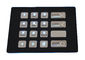 16 clés survivent au clavier numérique numérique éclairé à contre-jour noir industriel d'USB en métal de preuve avec la matrice de points