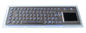 Metal le clavier rétro-éclairé d'USB/clavier mécanique éclairé à contre-jour avec le touchpad robuste