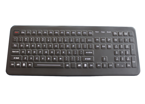 Clavier industriel scellé dynamique 30mA de silicone pour l'ordinateur robuste