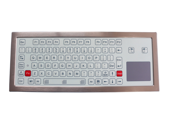 Clés IP68 du clavier robustes par membrane 81 de plaque d'acier avec le Touchpad