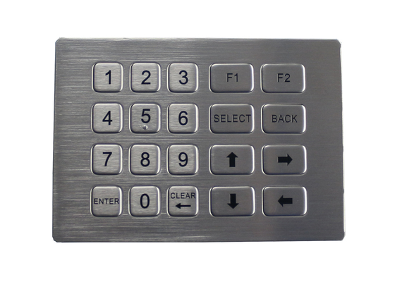 Clavier industriel de bâti de panneau de pavé numérique en métal de 20 clés à l'épreuve du vandalisme pour le kiosque