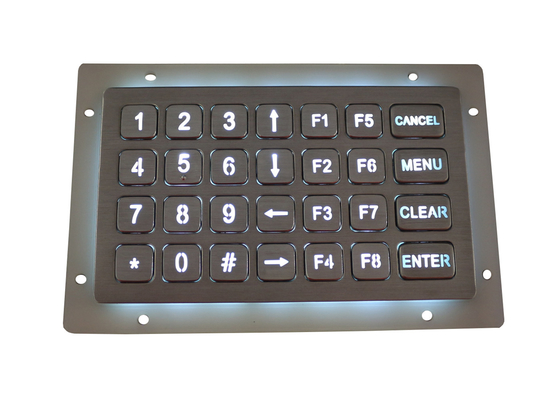 Le clavier numérique industriel à l'épreuve du vandalisme dynamique en métal IP67 imperméabilisent l'acier inoxydable rocailleux