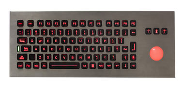 Imperméabilisez seul de support le clavier industriel mobile avec la boule de commande pour l'armée, marine